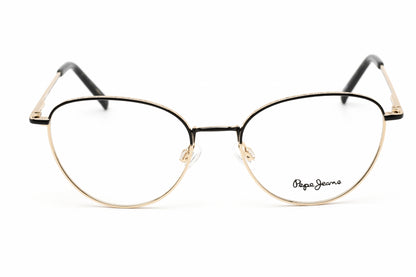 Pepe Jeans 1329 C1 Eyeglasses Gold Black Size : 51