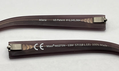 Maui Jim 273 Both Temples Matte Purple