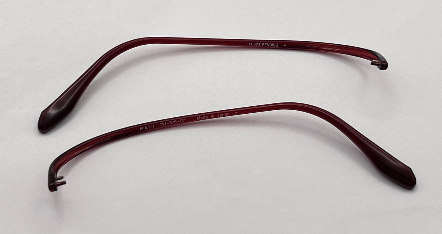 Maui Jim 576 Both Temples Red