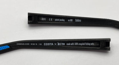 Costa Del Mar Caldera Both Temples Black/blue
