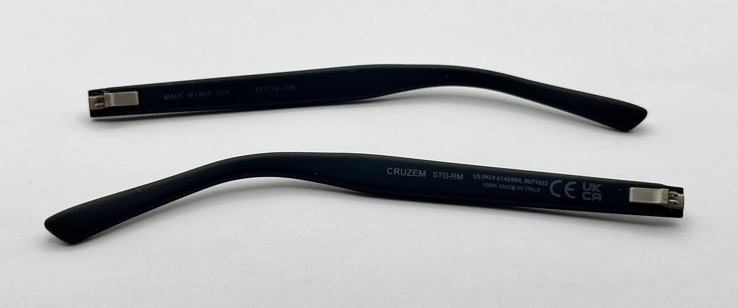 Maui Jim 864 Both Temples Matte Black