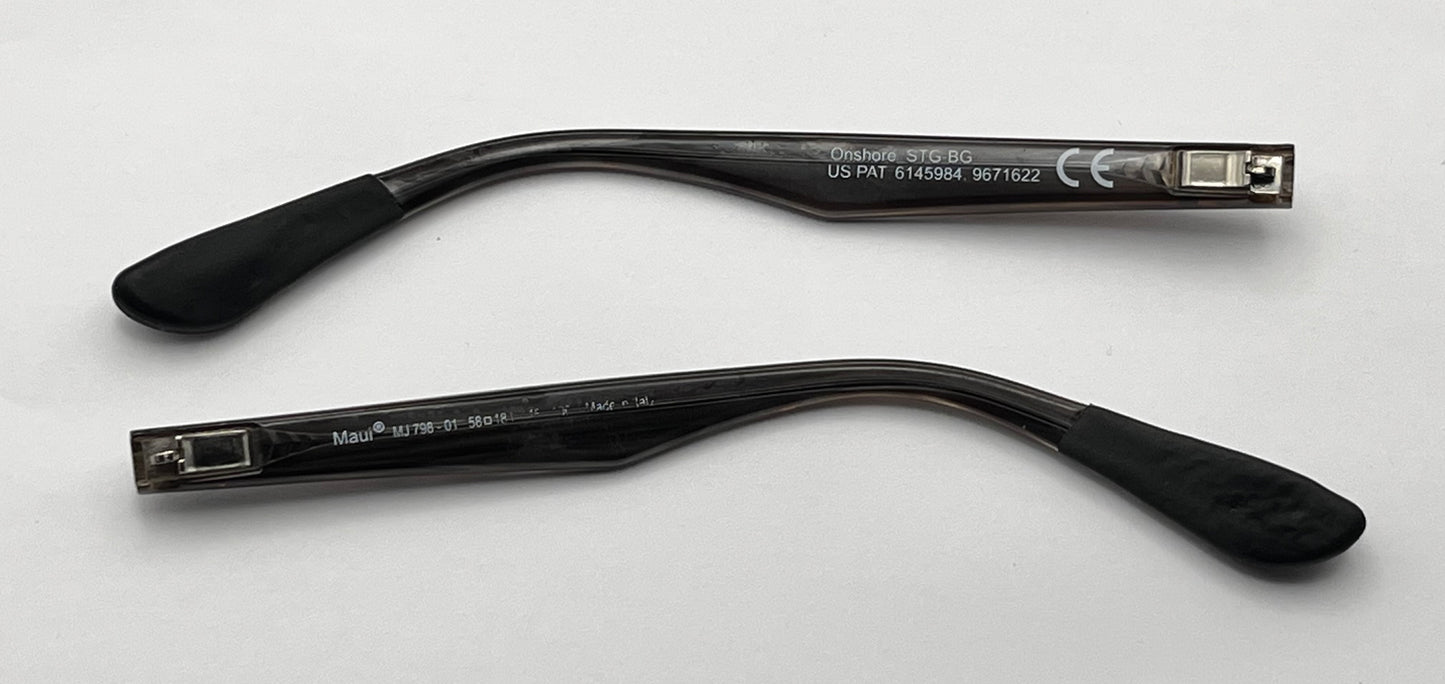 Maui Jim 798 Both Temples Brown Strips