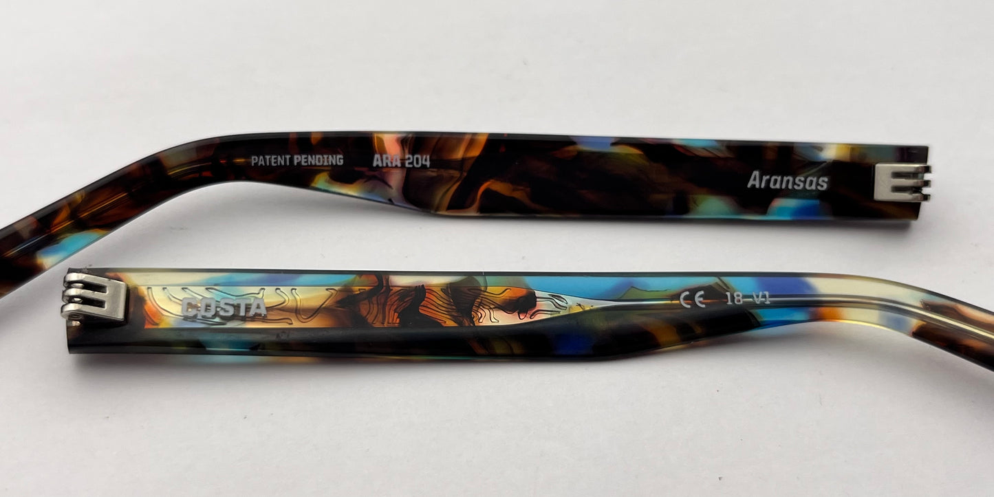 Costa Del Mar Aransas 204 Both Temples Blue/brown Tortoise