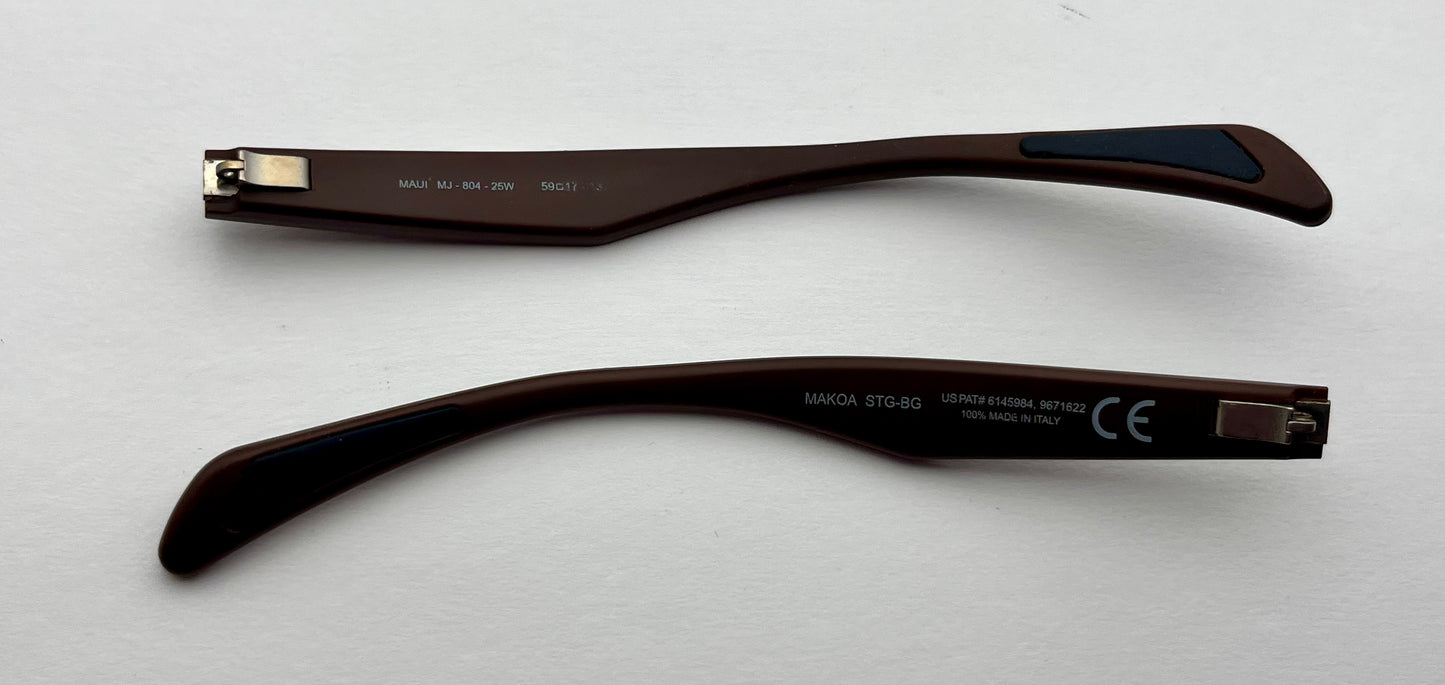 Maui Jim 804 Both Temples Brown Stripes