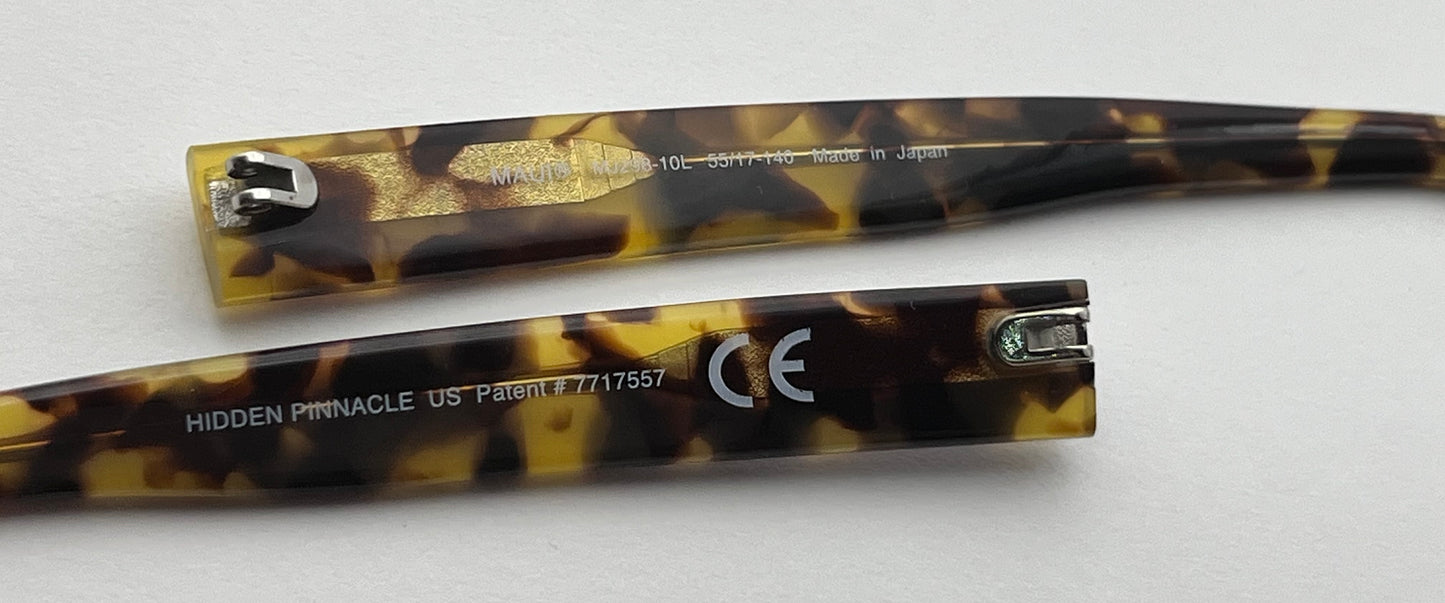 Maui Jim 298 Both Temples Tortoise