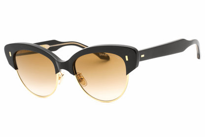 Cutler And Gross 1351s 05 Sunglasses Black On Crystal Size : 55