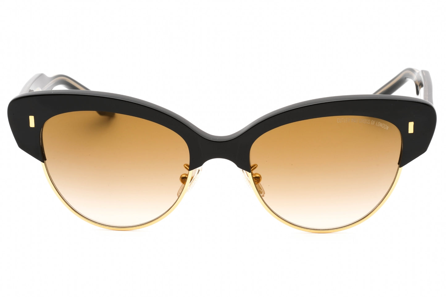 Cutler And Gross 1351s 05 Sunglasses Black On Crystal Size : 55
