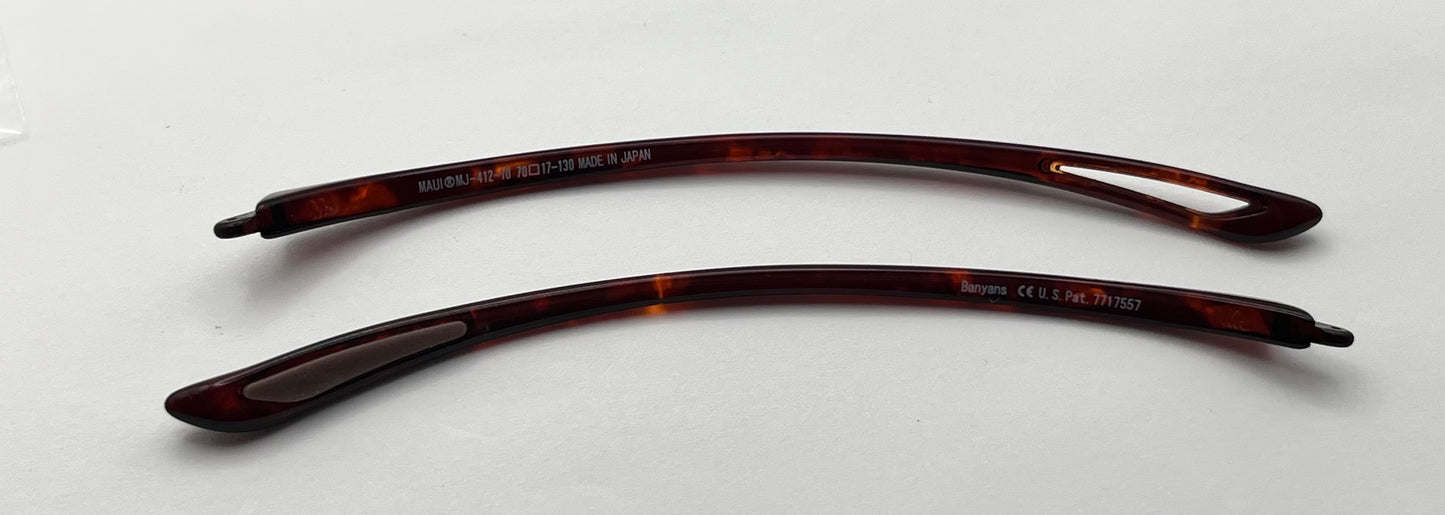 Maui Jim 412 Both Temples Tortoise