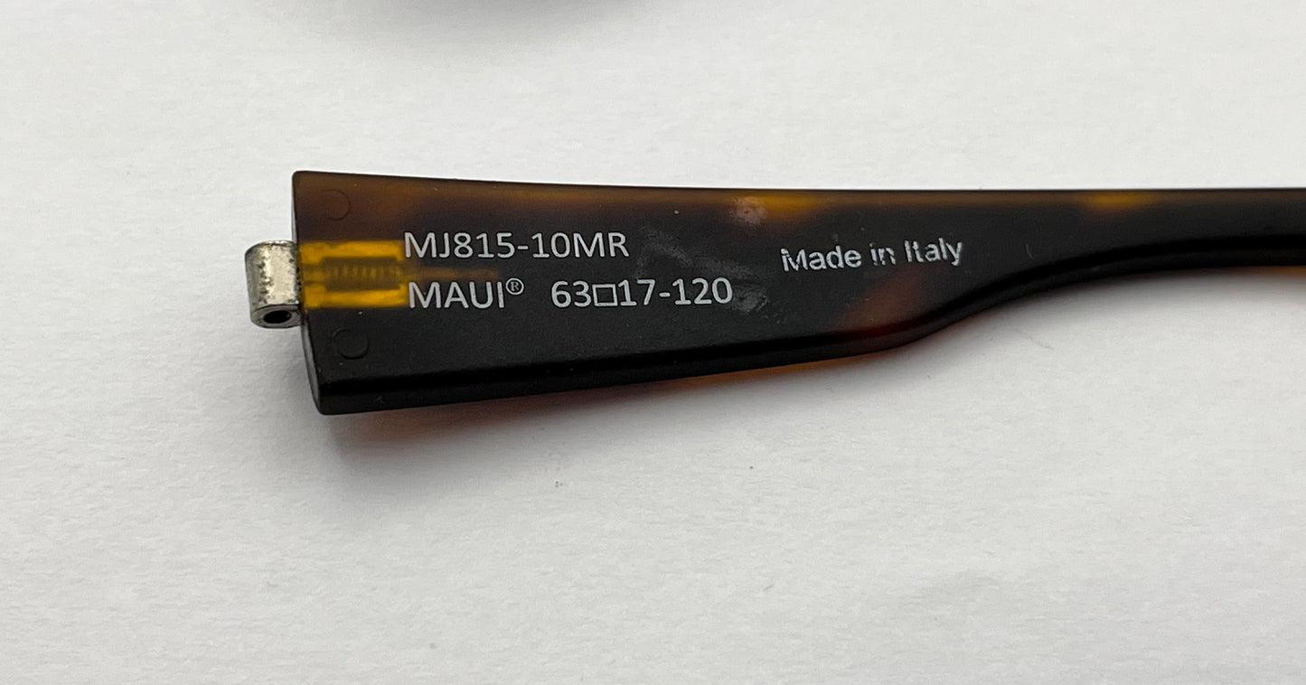 Maui Jim 815 Both Temples Matte Tortoise