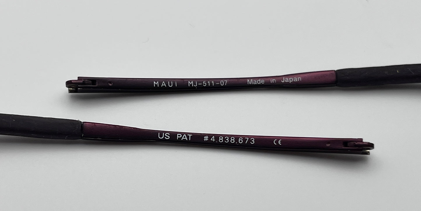 Maui Jim 511 Both Temples Burgundy