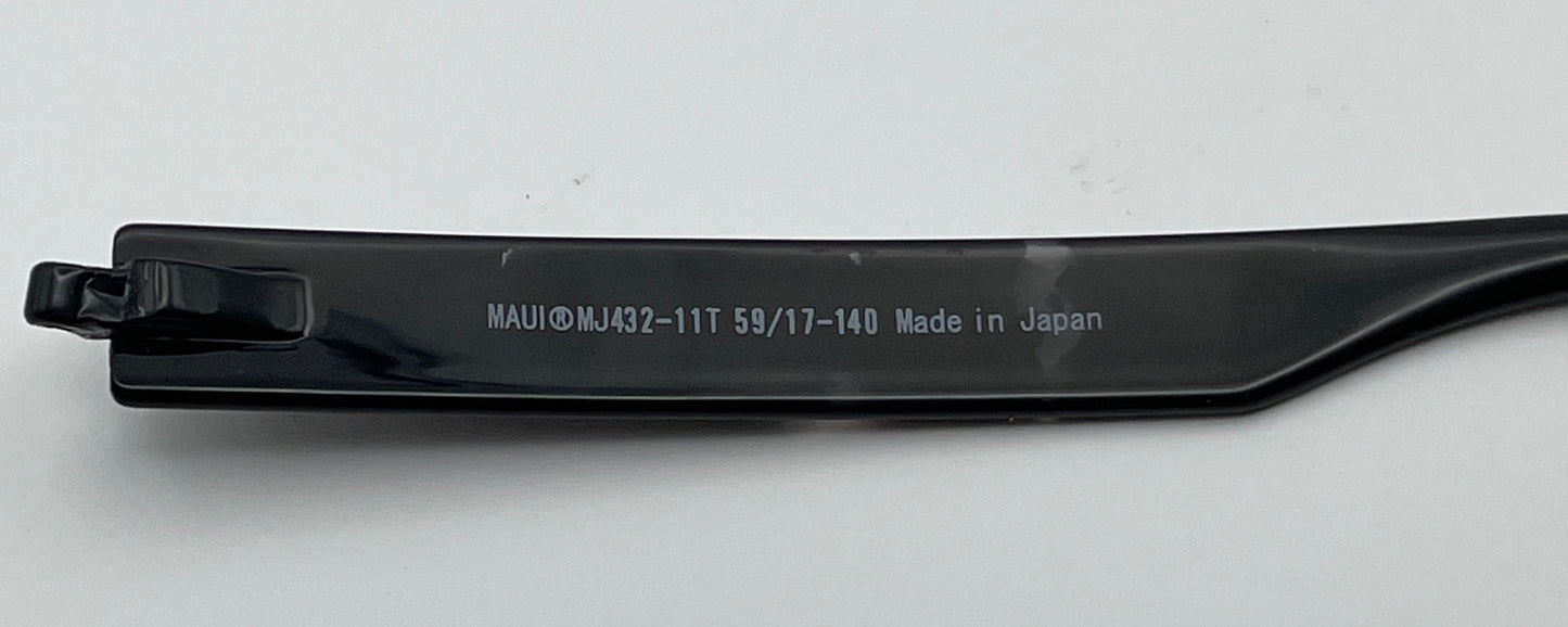 Maui Jim 432 Right Temple Black Tortoise
