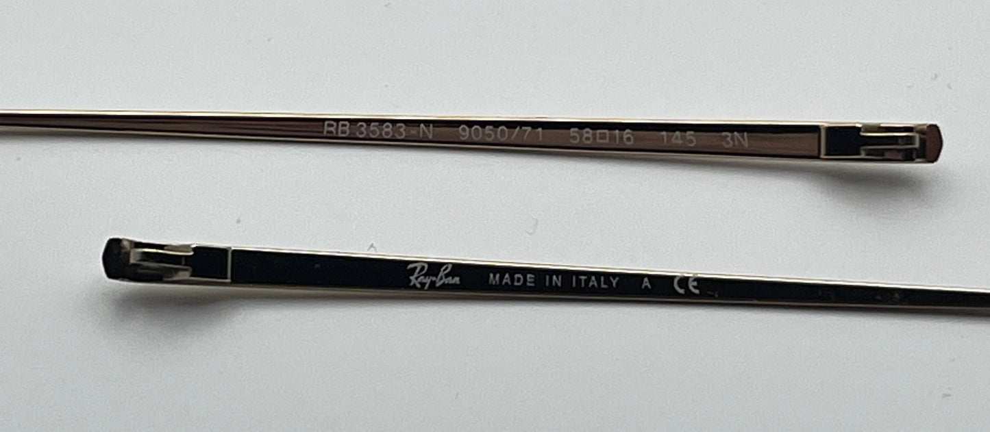 Ray Ban 3583 Both Temples Gold