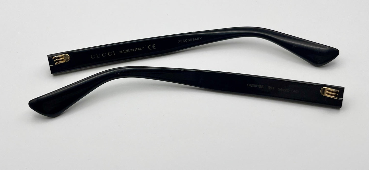 Gucci 0418s Both Temples Black