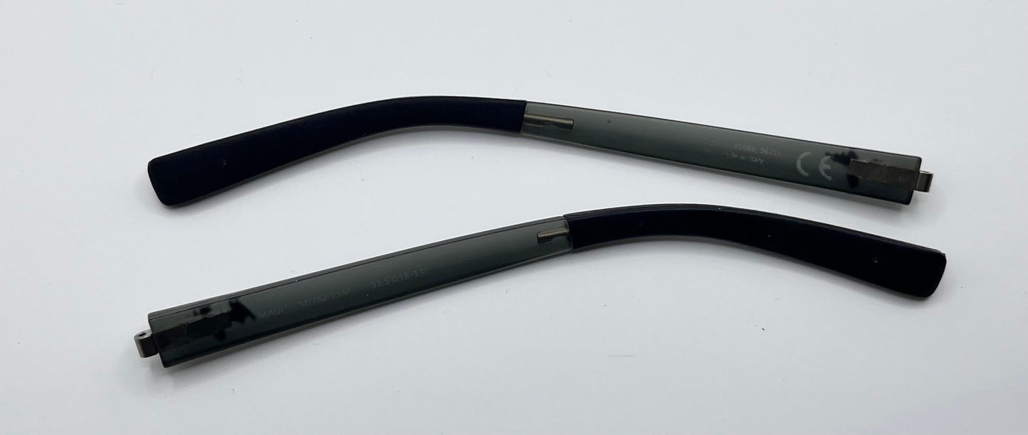 Maui Jim 762 Both Temples Translucent Black