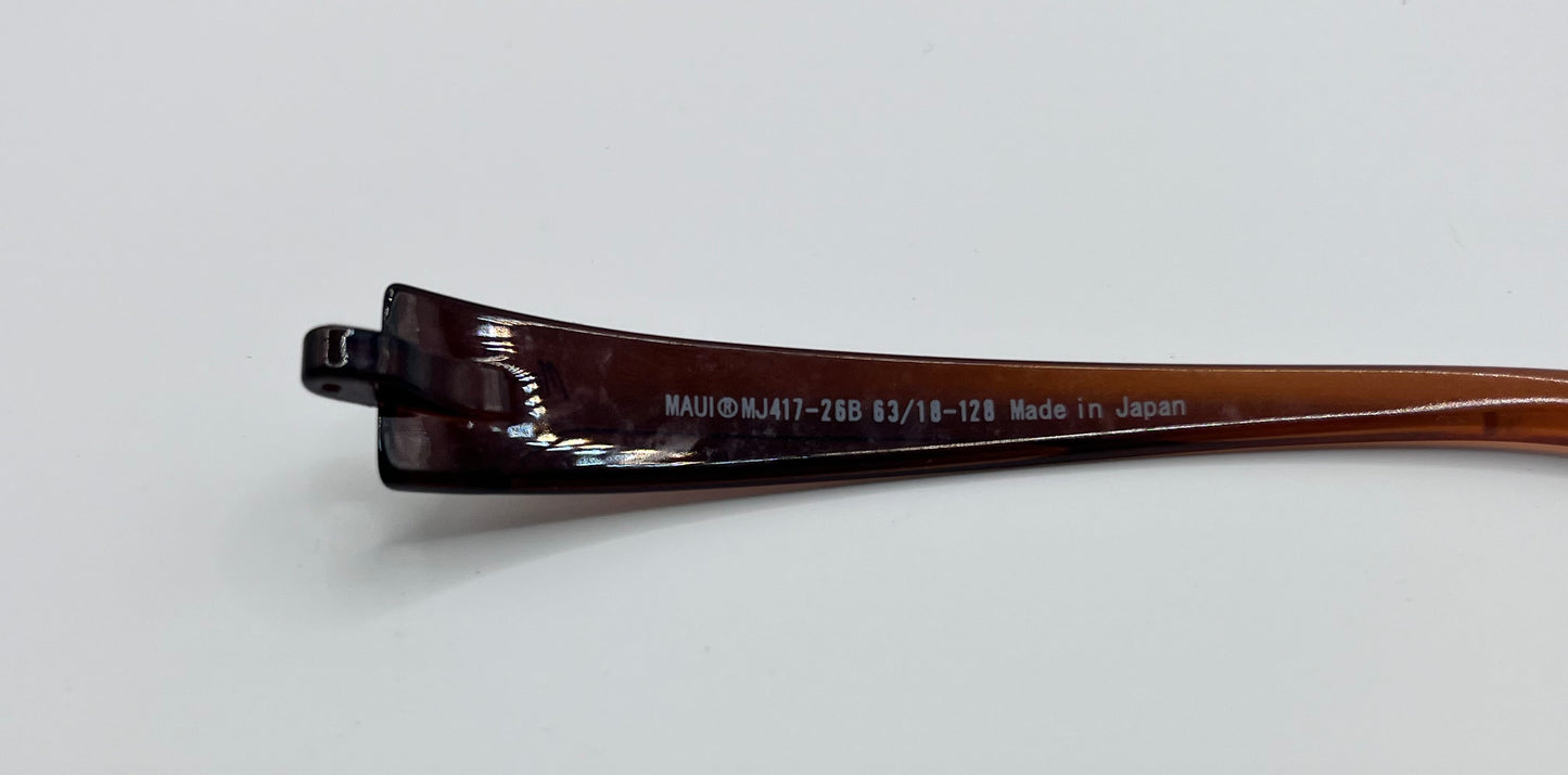 Maui Jim 417 Right Temple Black/brown Ombre