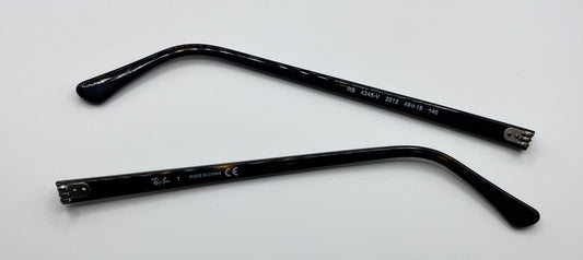 Ray Ban 4246-v Both Temples Light Brown Tortoise