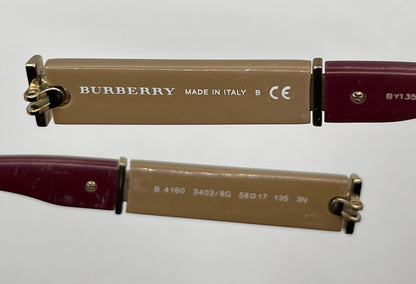 Burberry 4160 Both Temples Pattern/red