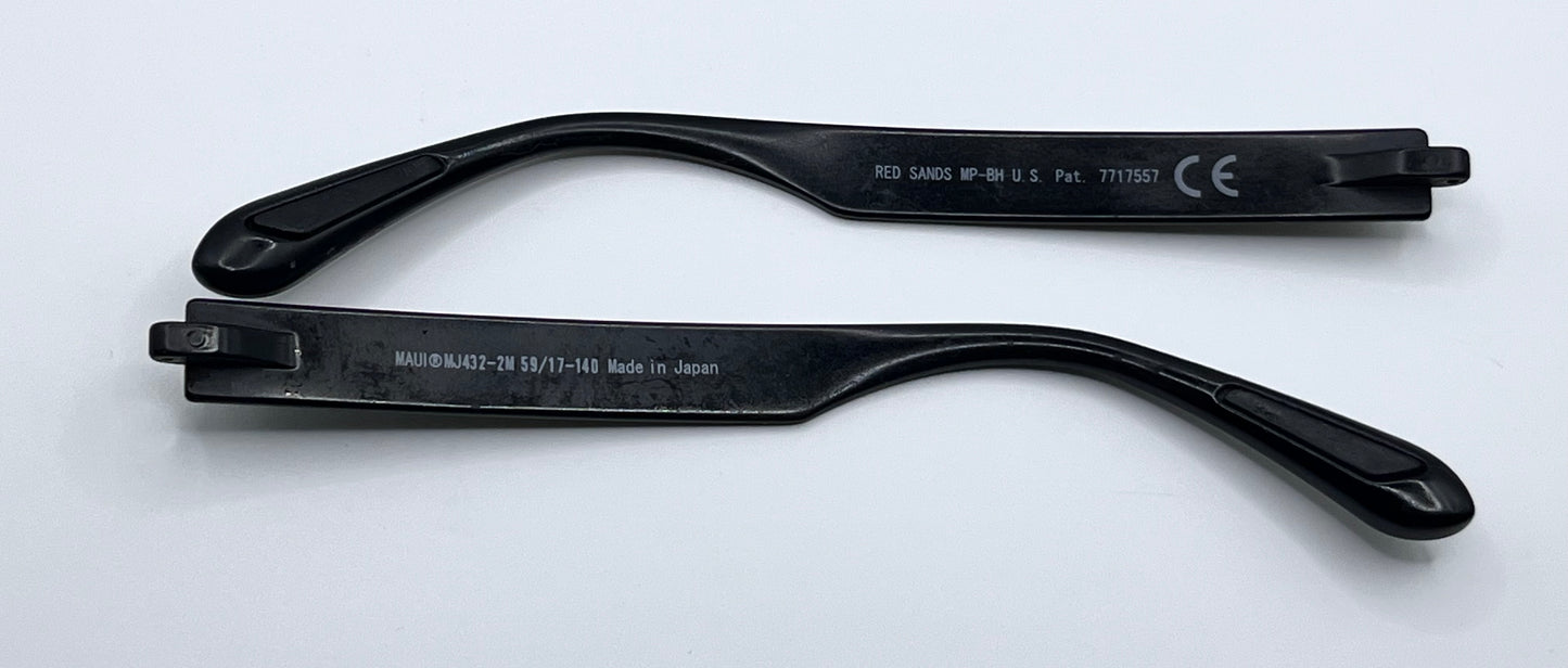 Maui Jim 432 Both Temples Black