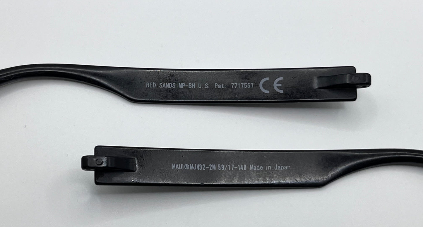 Maui Jim 432 Both Temples Black