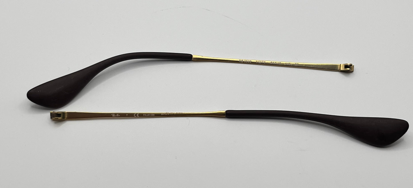 Ray Ban 3539 Both Temples Gold/brown