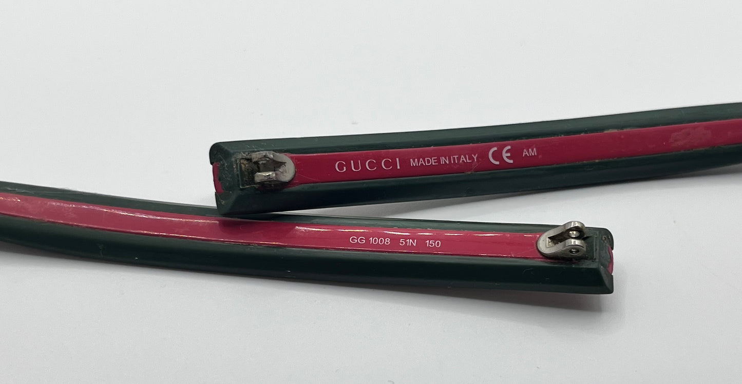 Gucci 1008 Both Temples Green/red
