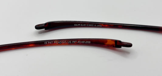 Maui Jim 407 Both Temples Tortoise