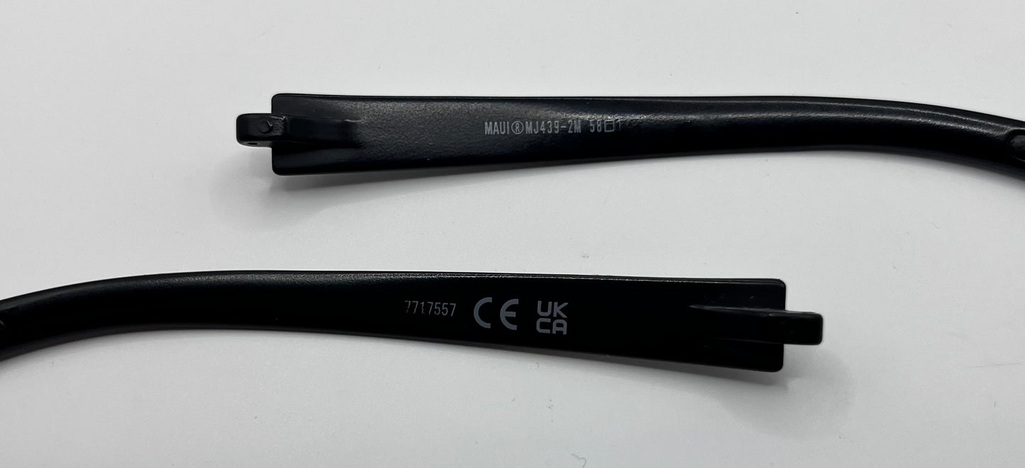 Maui Jim 439 Both Temples Black