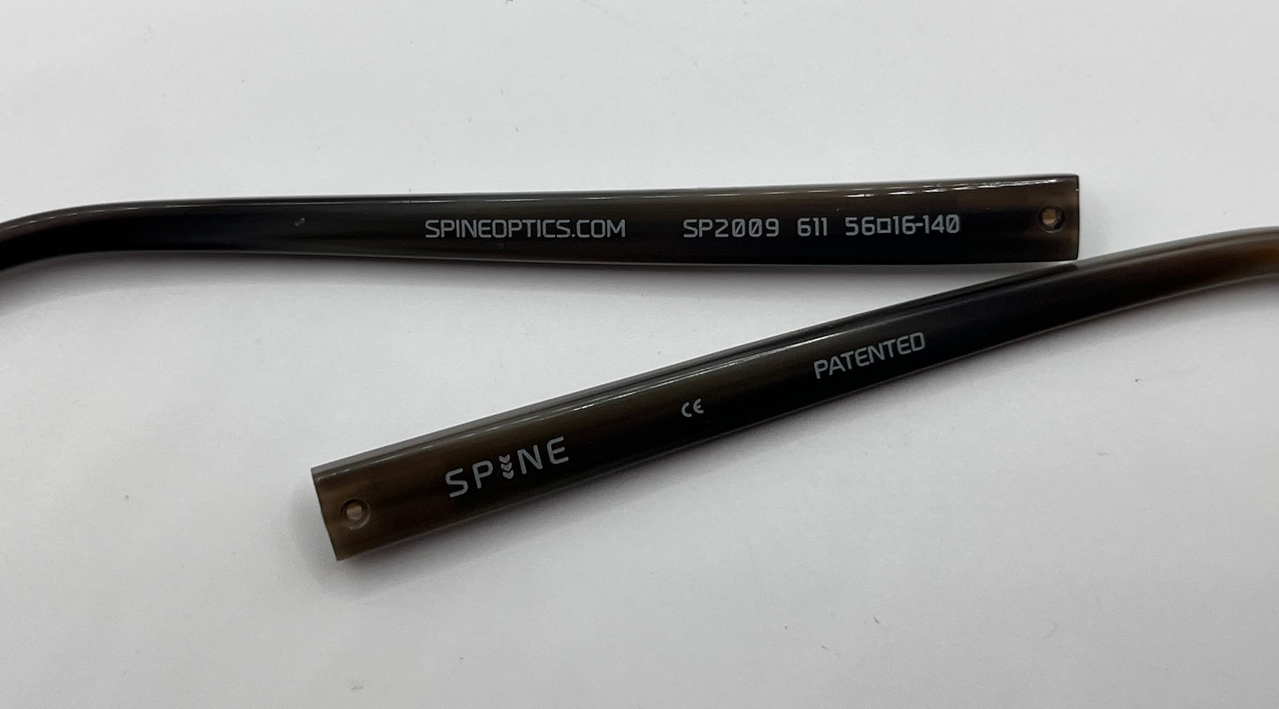 Spine 2009 Both Temples Matte Brown
