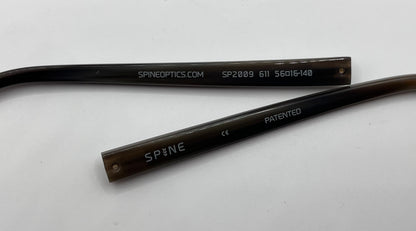 Spine 2009 Both Temples Matte Brown
