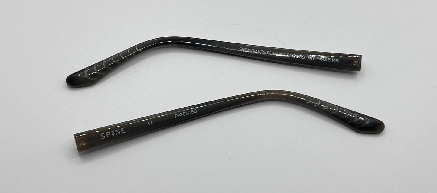 Spine 2009 Both Temples Matte Brown