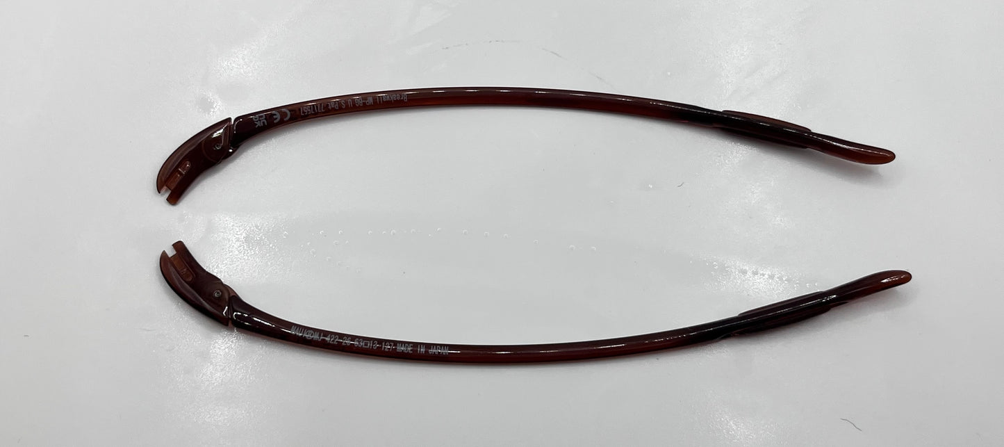 Maui Jim 422 Both Temples Brown Translucent