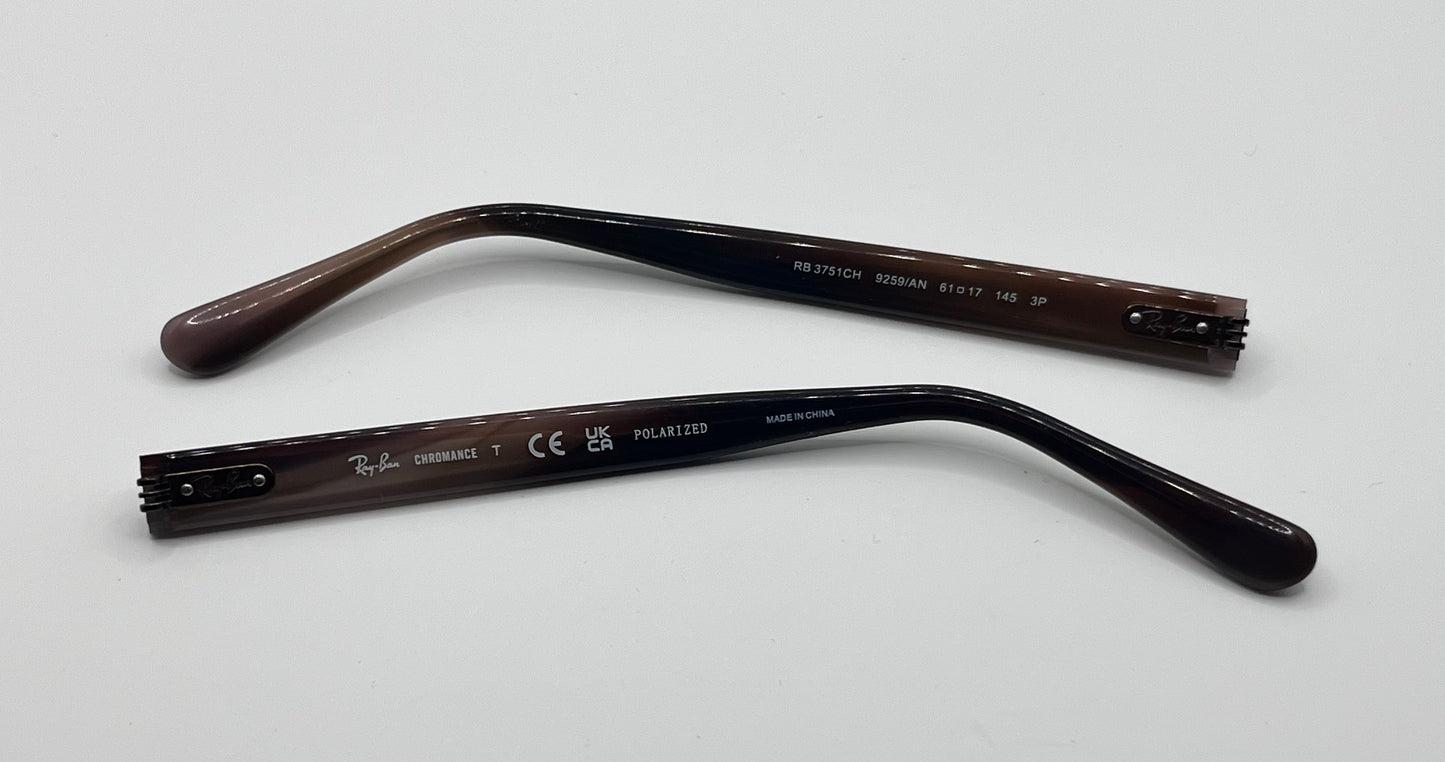 Ray Ban 3751 Both Temples Black/brown Ombre