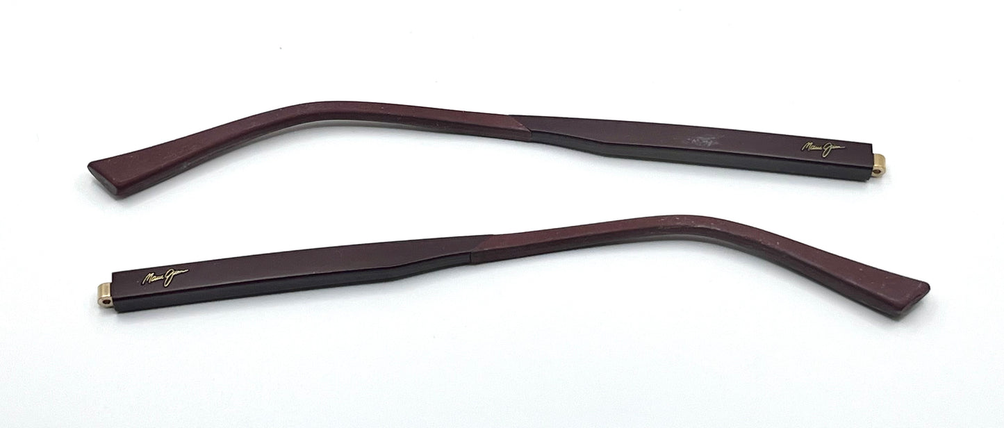Maui Jim 650 Both Temples Dark Maroon