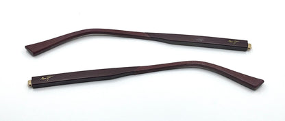 Maui Jim 650 Both Temples Dark Maroon