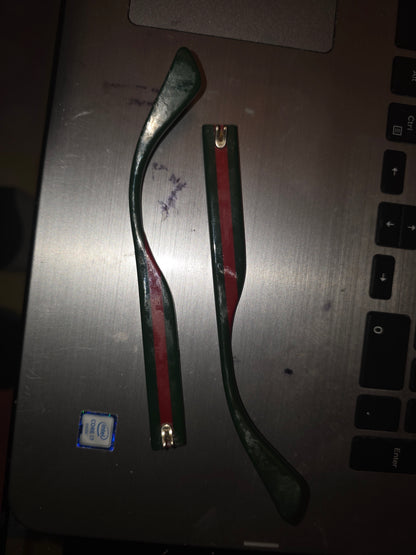 Gucci 0278o Both Temples Green/red
