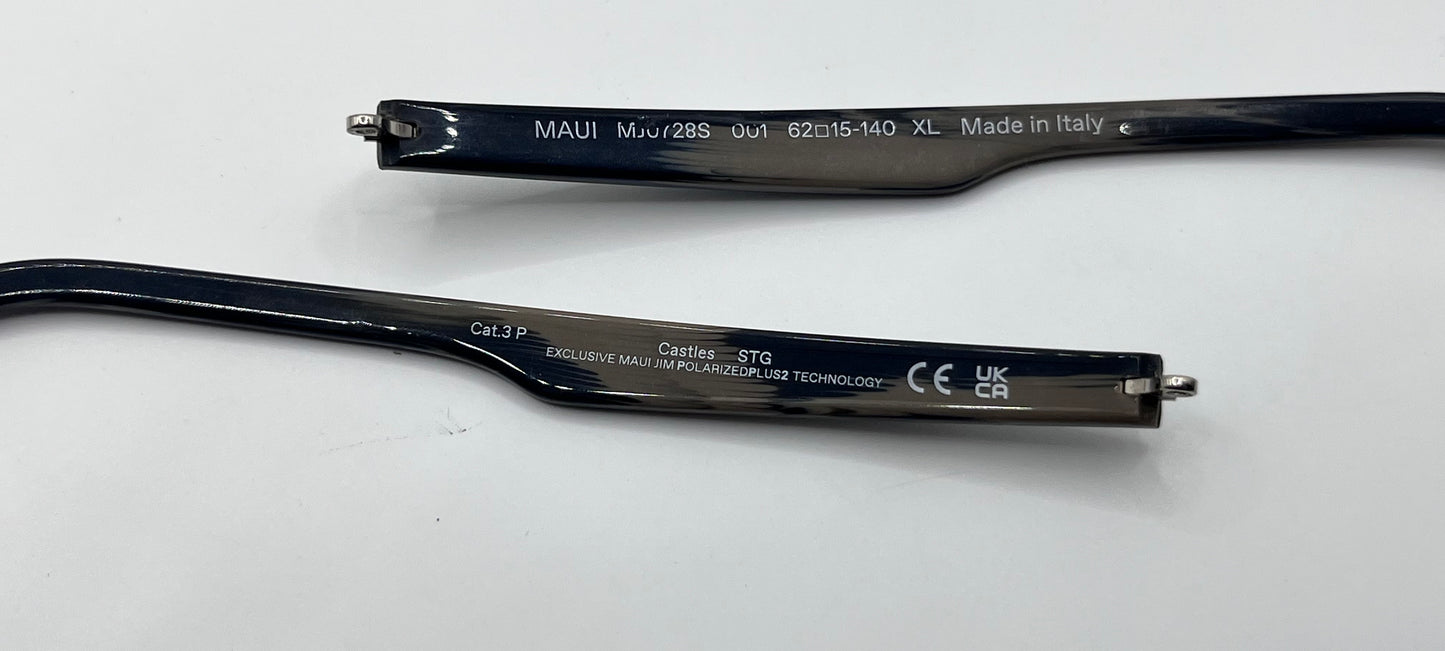 Maui Jim 728 Both Temples Black/beige