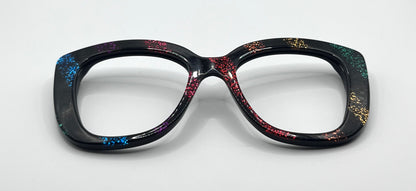 Gucci 0327s Front Face Shiny Black/multicolored