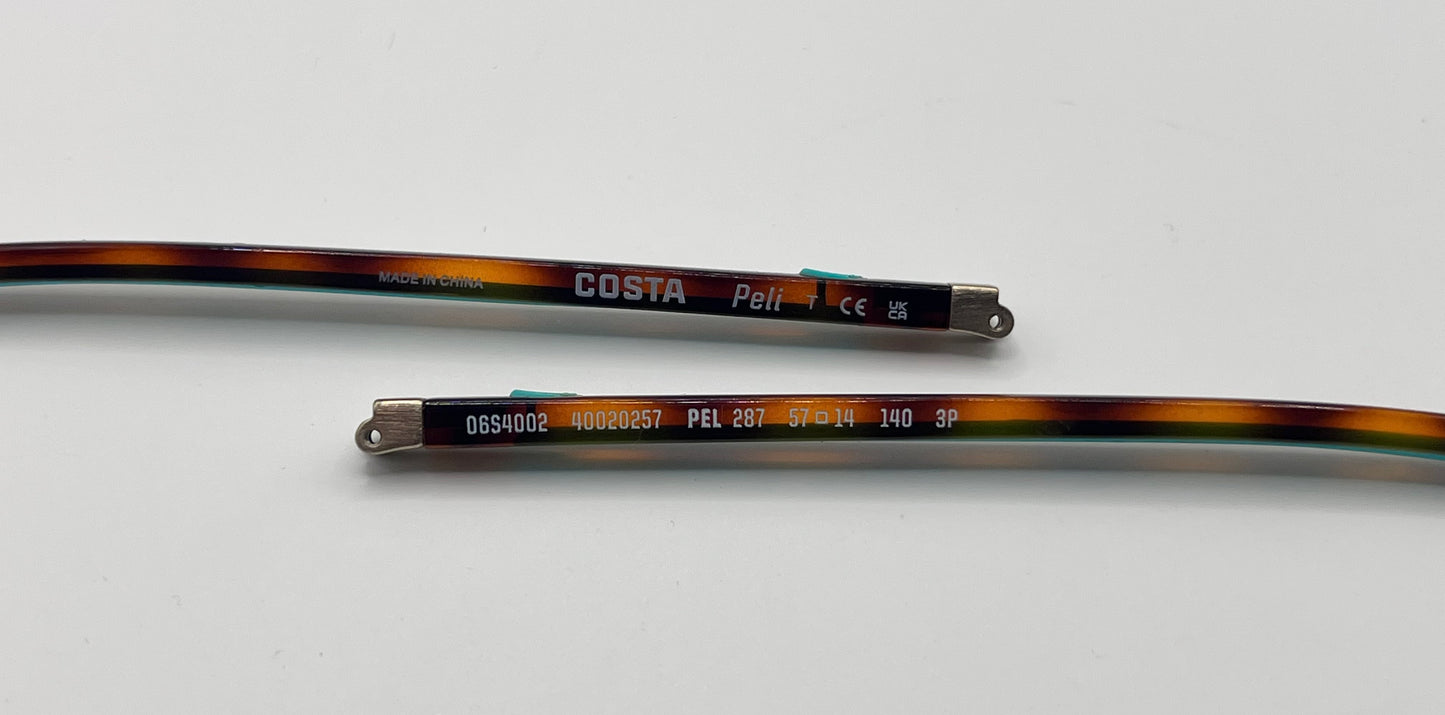 Costa Del Mar Peli Both Temples Tortoise/turquoise