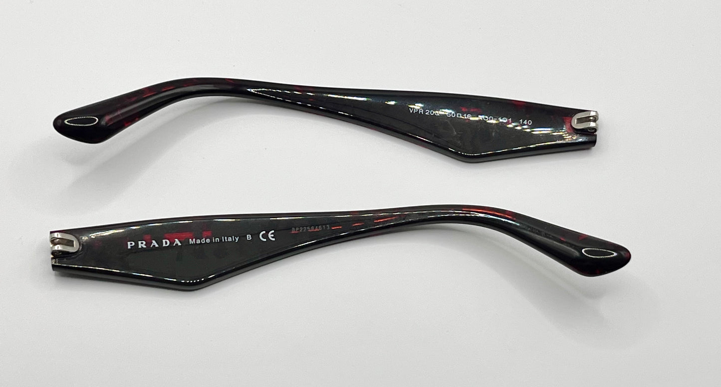 Prada Vpr 20q Both Temples Red/black Tortoise