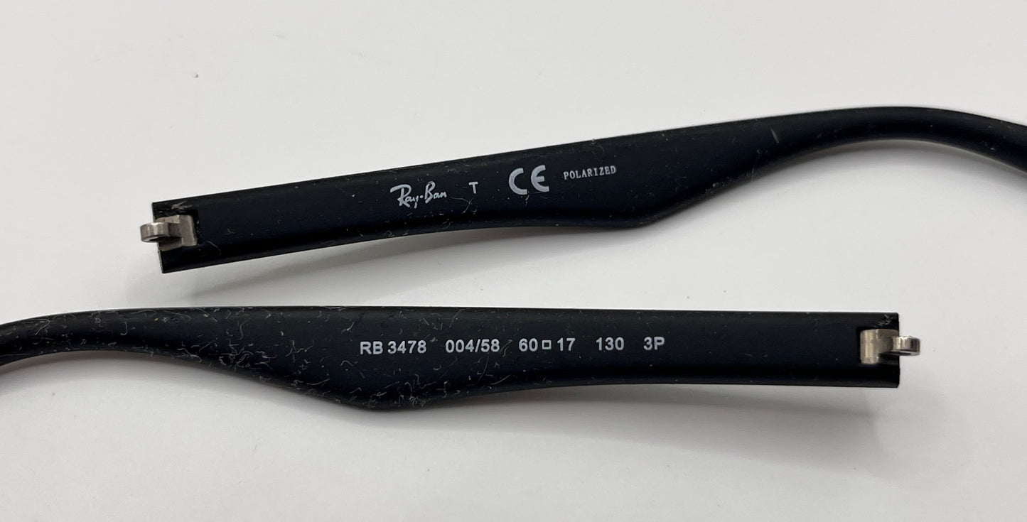 Ray Ban 3478 Both Temples Matte Black