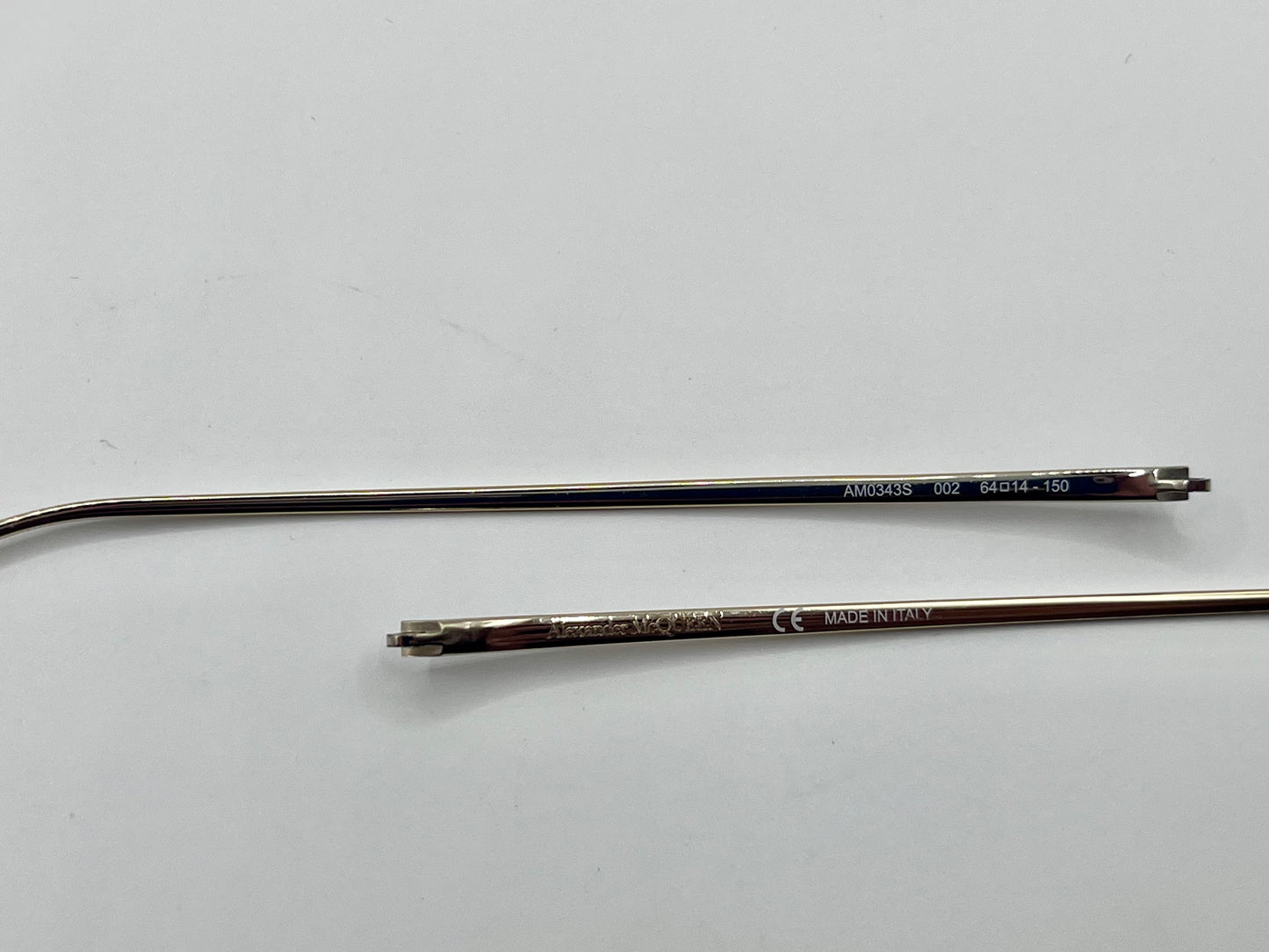 Alexander Mcqueen 343s Both Temples Gold