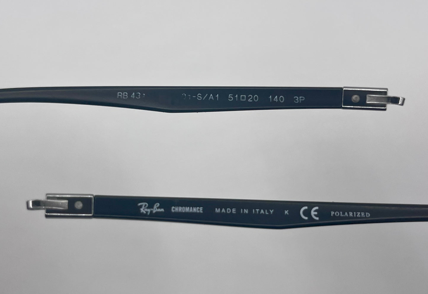 Ray Ban 4341 Both Temples Black/silver