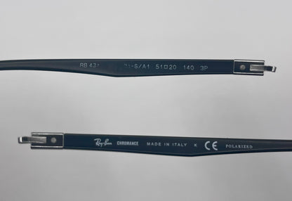 Ray Ban 4341 Both Temples Black/silver
