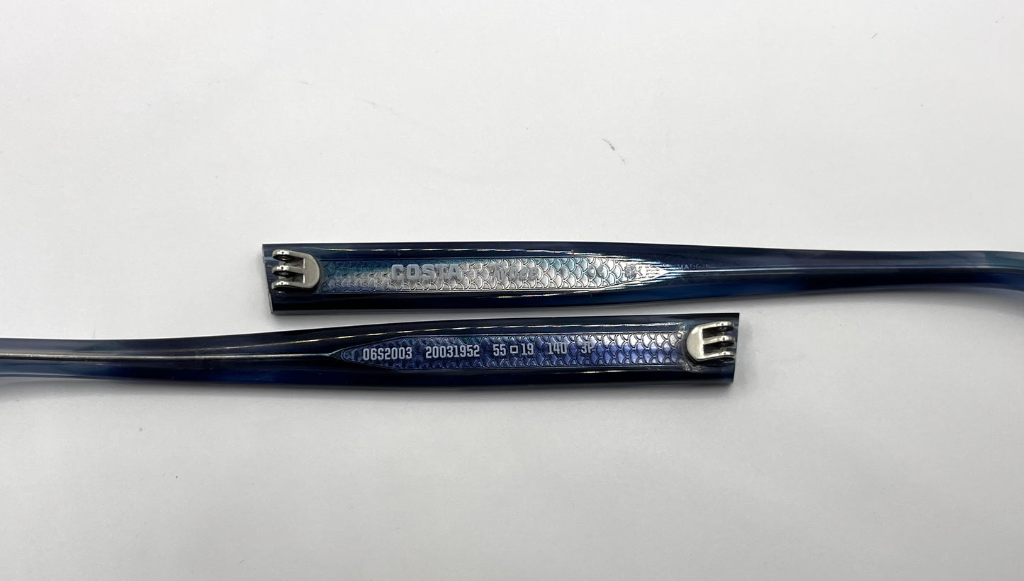 Costa Del Mar Tybee Both Temples Translucent Blue