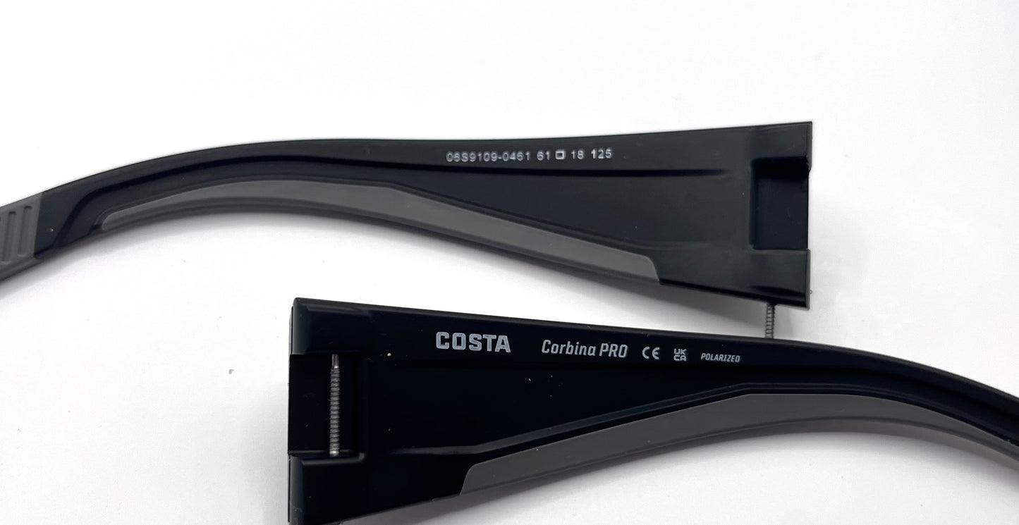 Costa Del Mar Fantail Pro Both Temples Black/gray