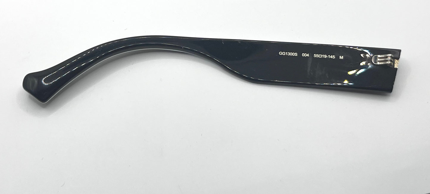 Gucci 1300s Left Temple Black/white