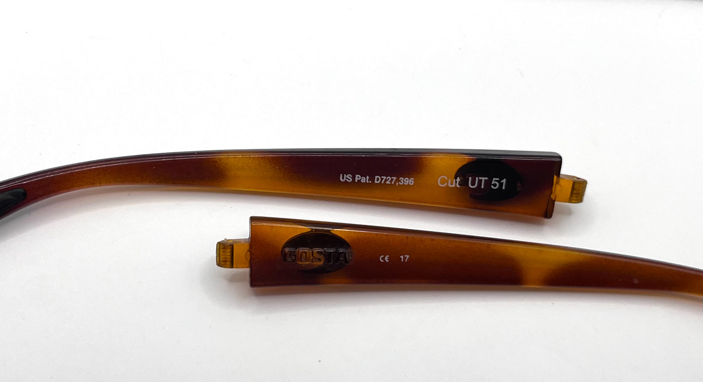 Costa Del Mar Cut 51 Both Temples Translucent Tortoise