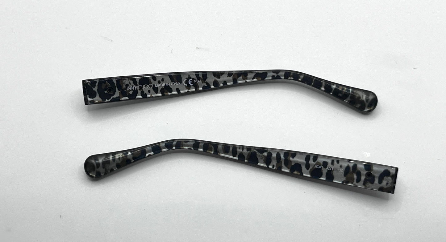 Jimmy Choo 41 Both Temples Black/leopard Print