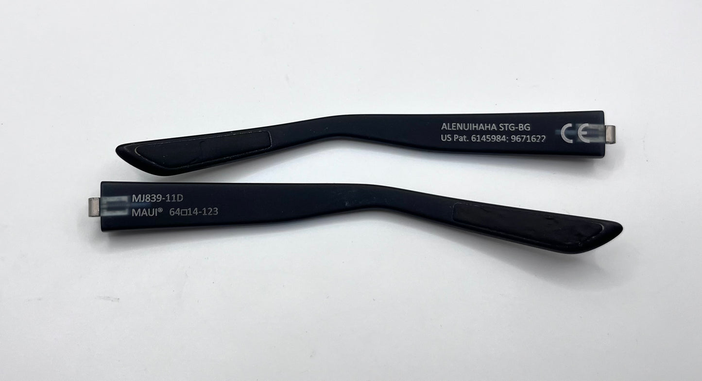 Maui Jim 839 Both Temples Matte Black/dark Blue
