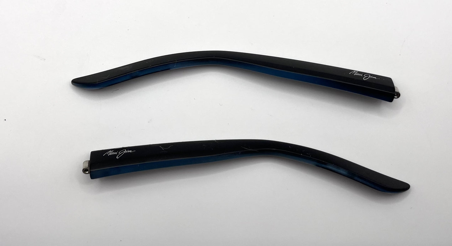 Maui Jim 839 Both Temples Matte Black/dark Blue